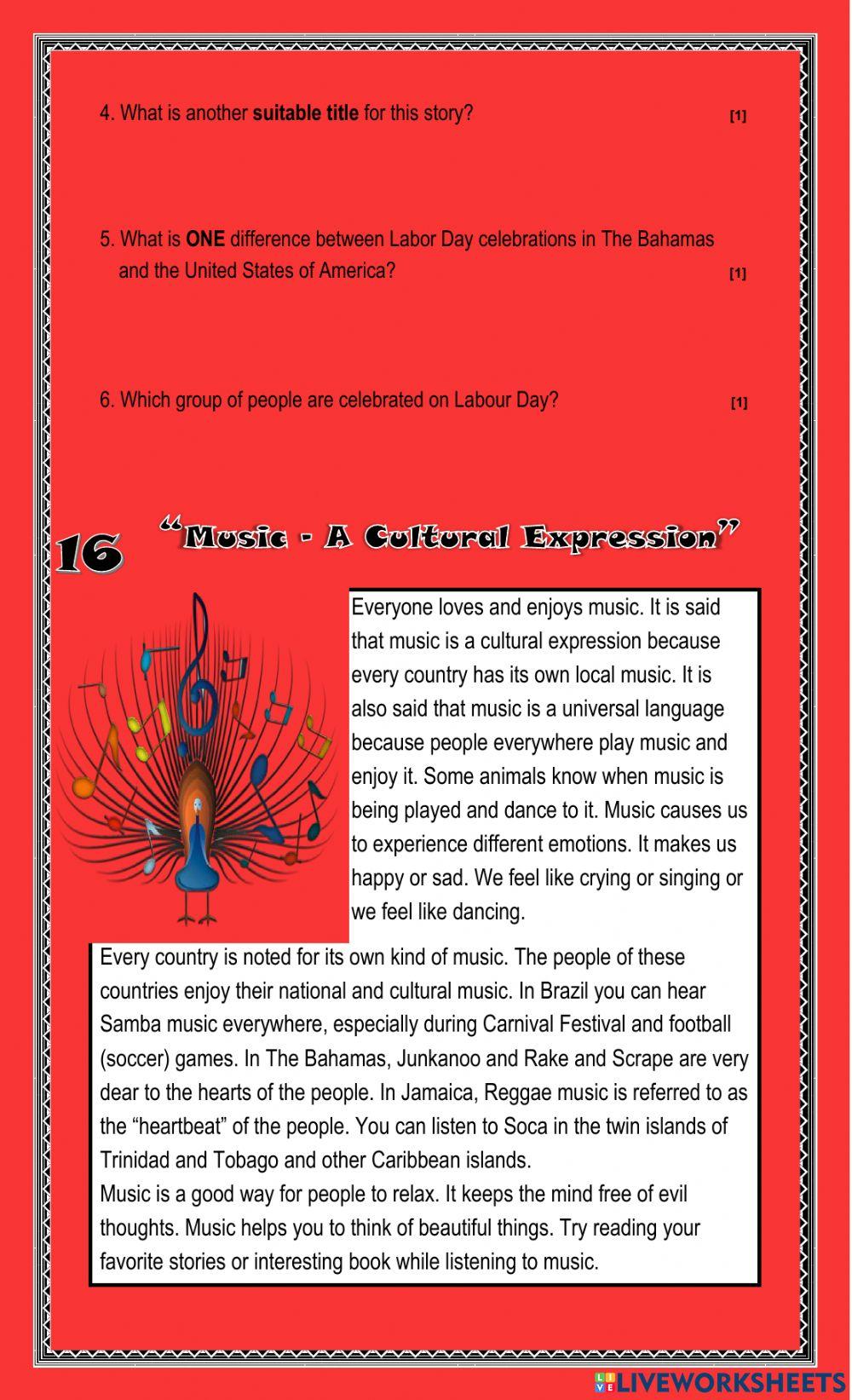 Labour Day and Music- A Cultural Expression