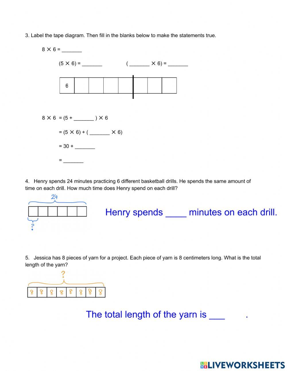 Grade 3 Module 3 Topic B Quiz