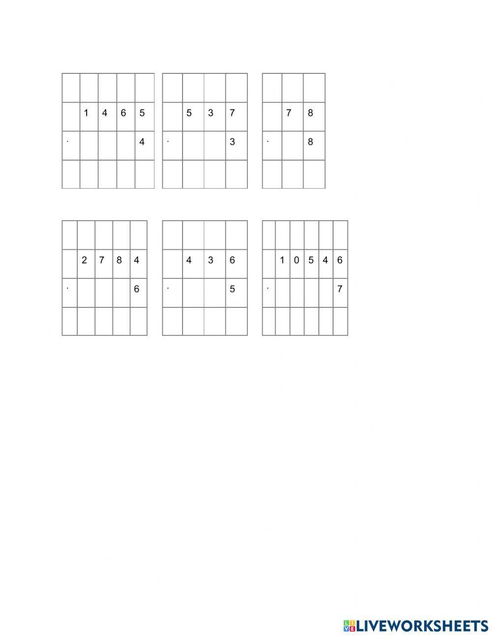 Korrutamine ühekohalise arvuga