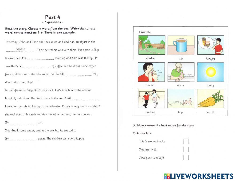 Tell a story - writing + reading