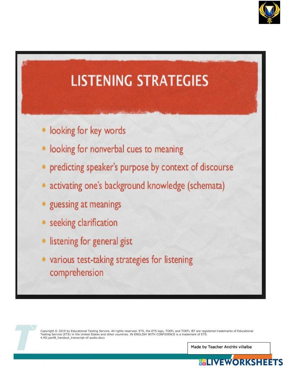 TOEFL iBT® Test Listening Practice Sets