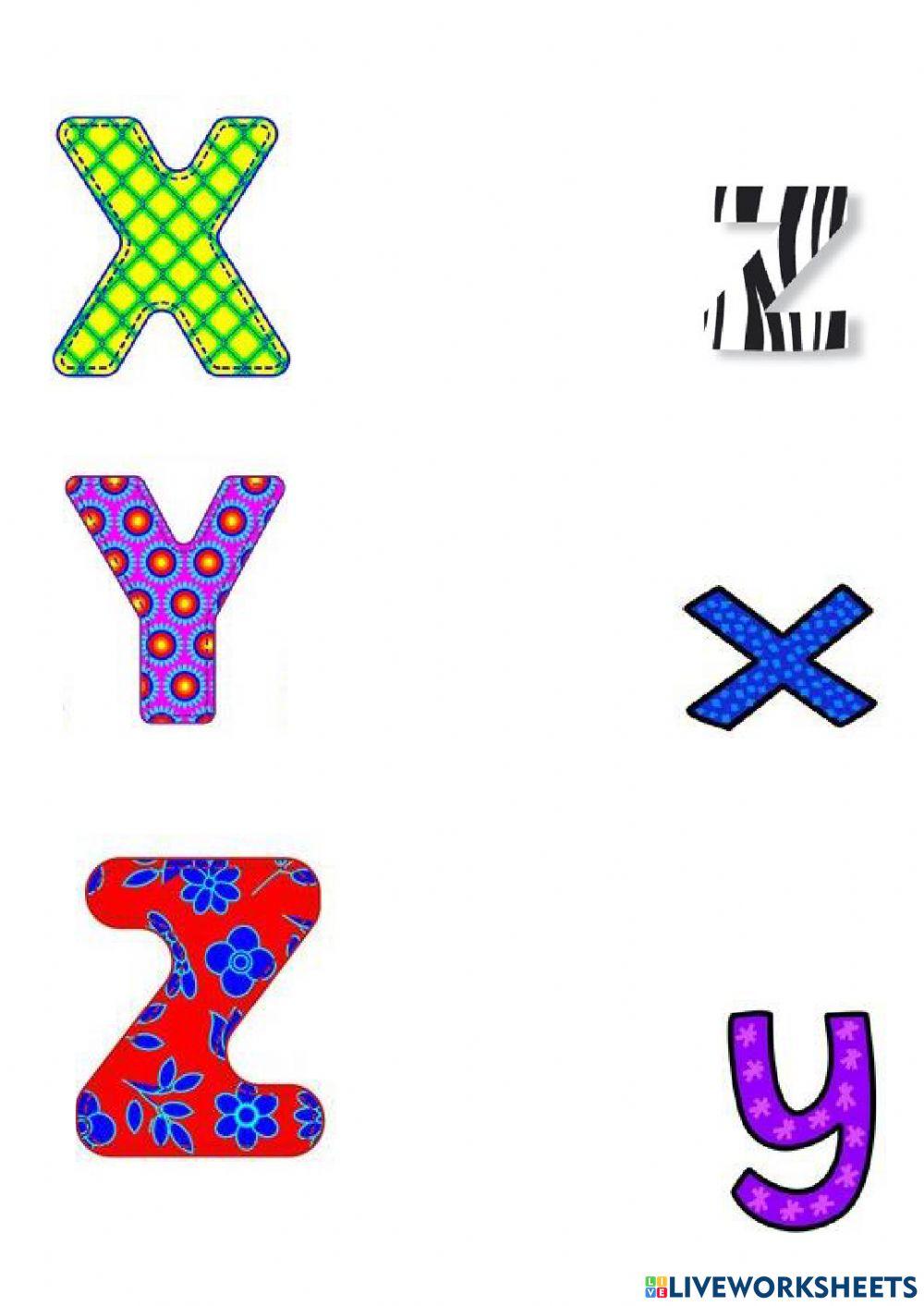 The alphabet  X - Y - Z