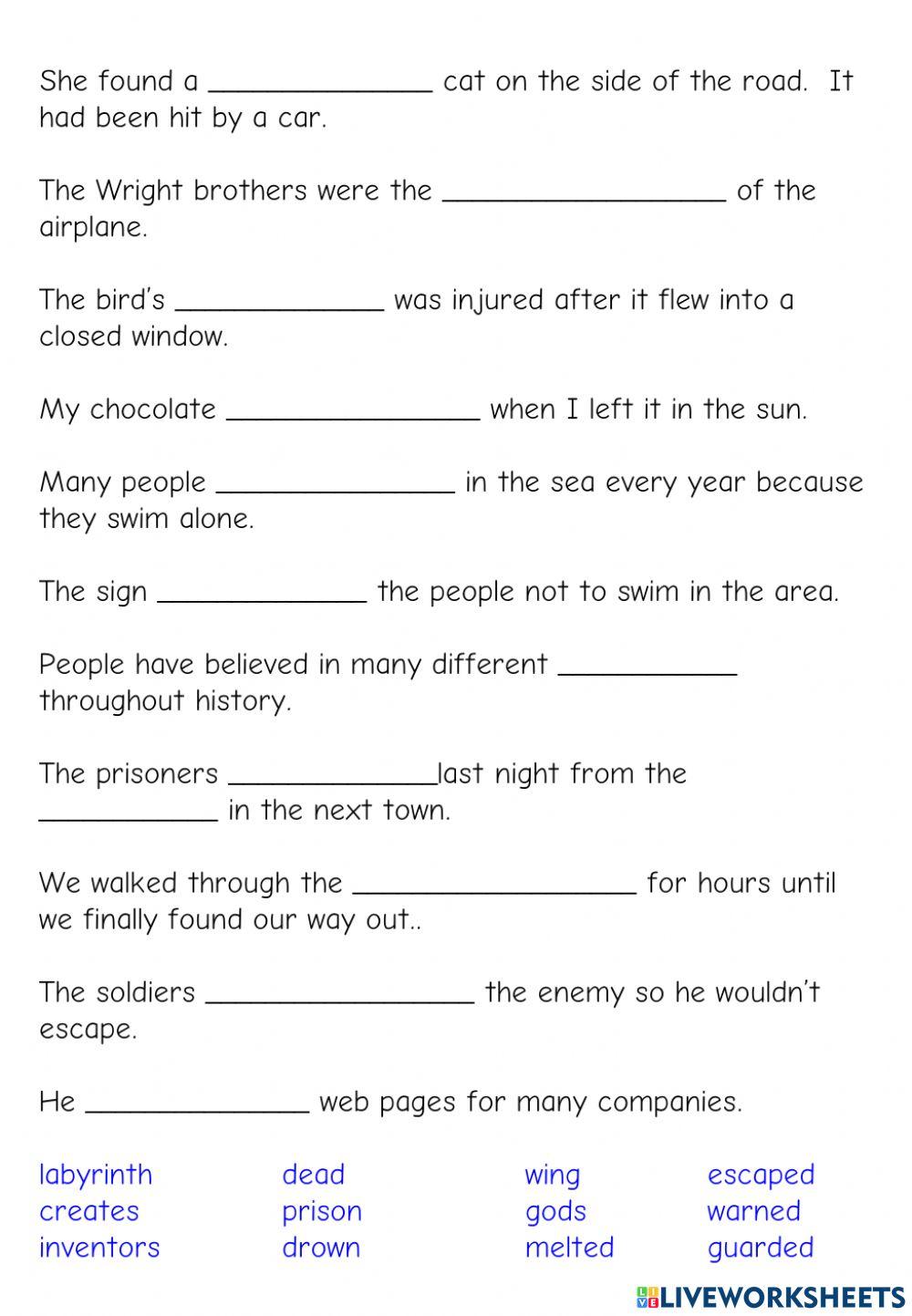 Sky High Daedalus and Icarus Vocabulary