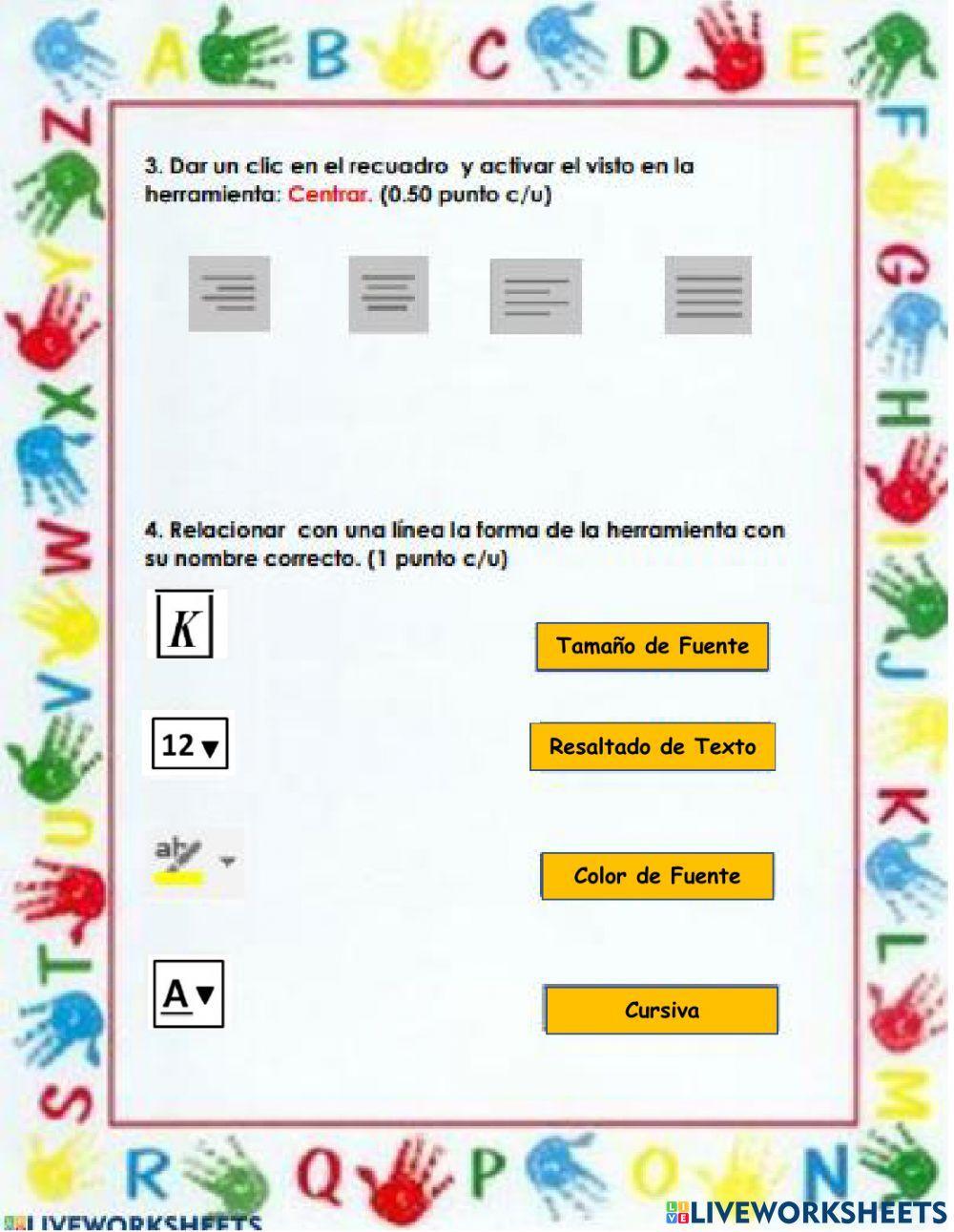 Herramienta Fuente en Word