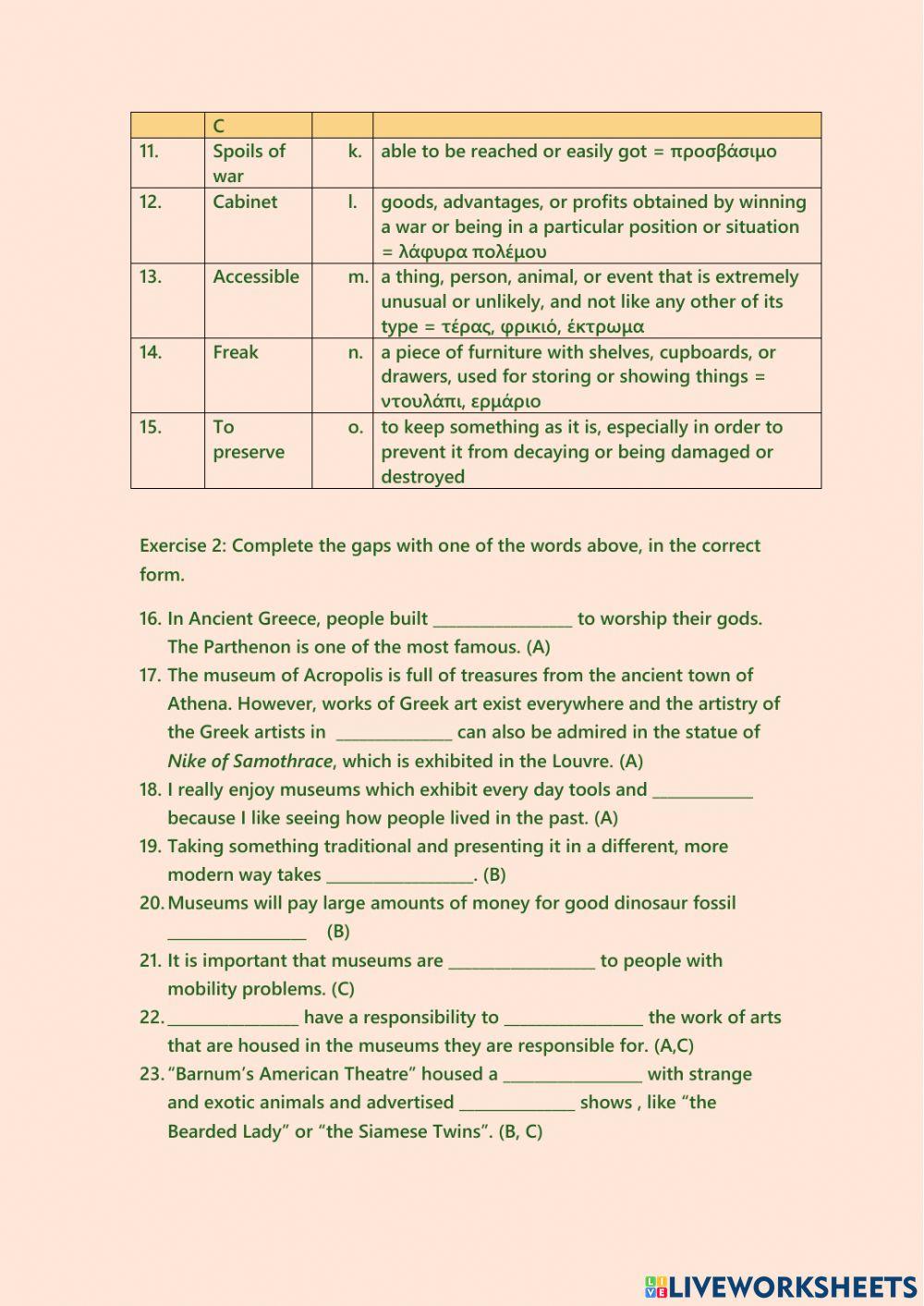 The history of museums