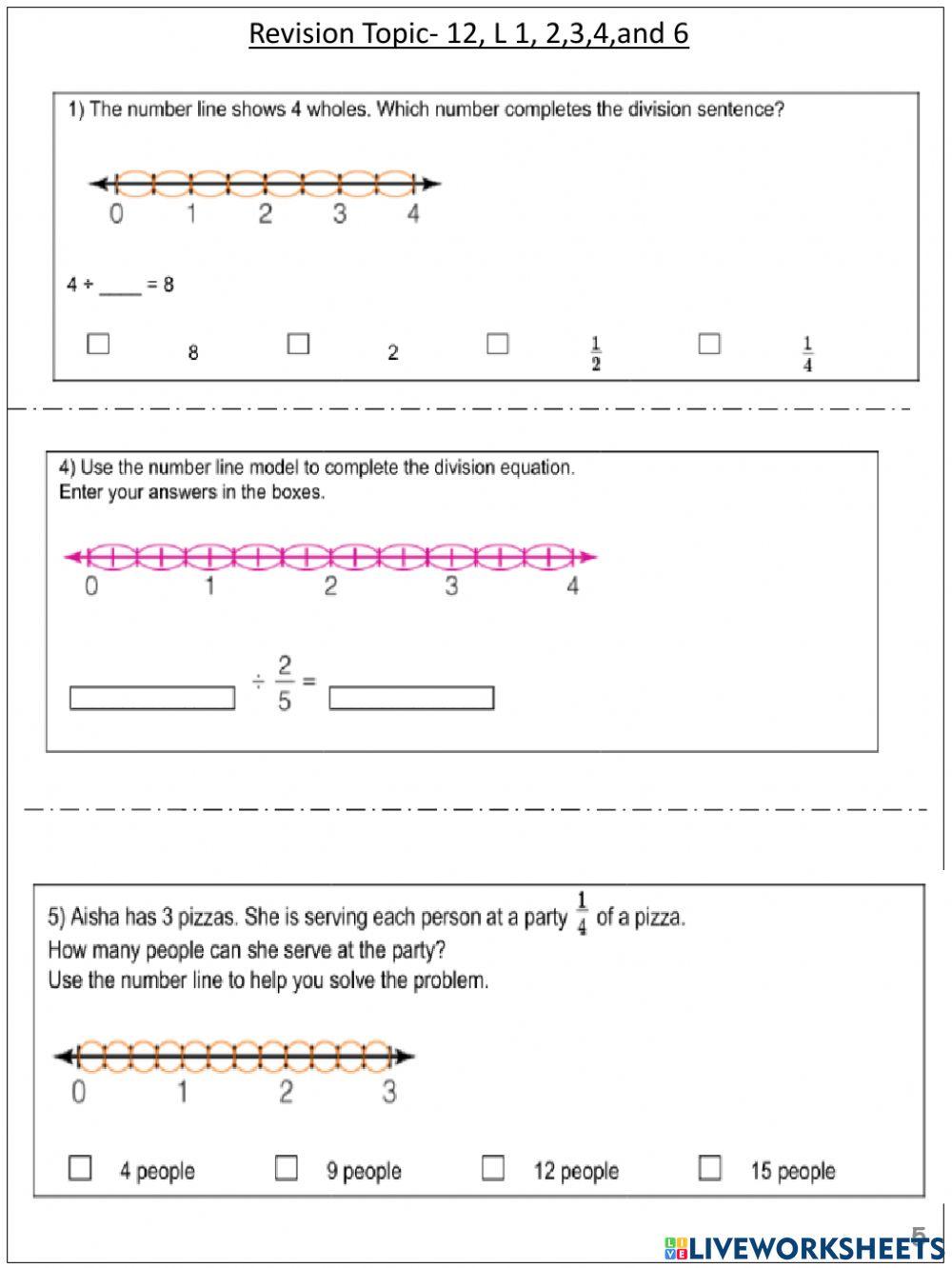 874233 | Fractions | SAM123 | LiveWorksheets
