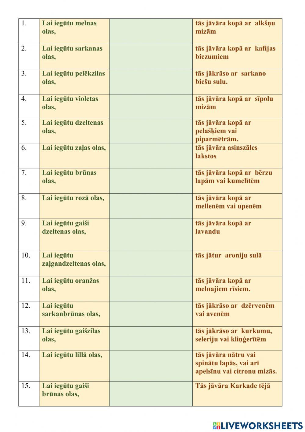 Teksta savietošanas uzdevums