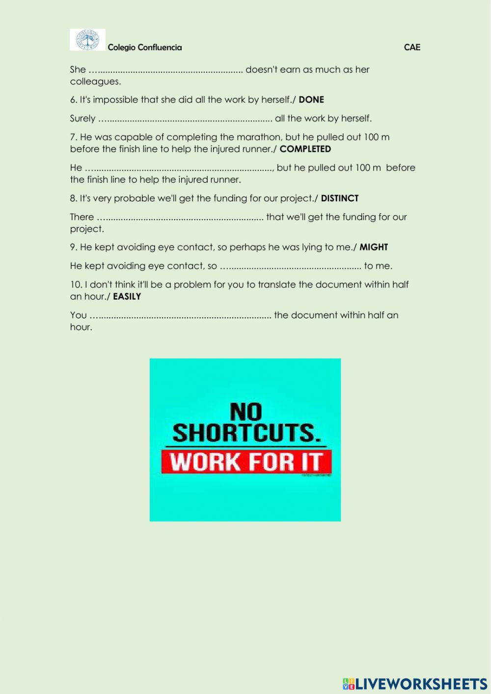 Ready for cae unit 1