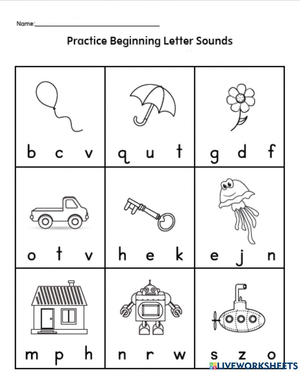 Practice Beginning Sounds