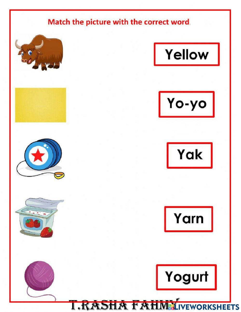 Match the picture with correct word?