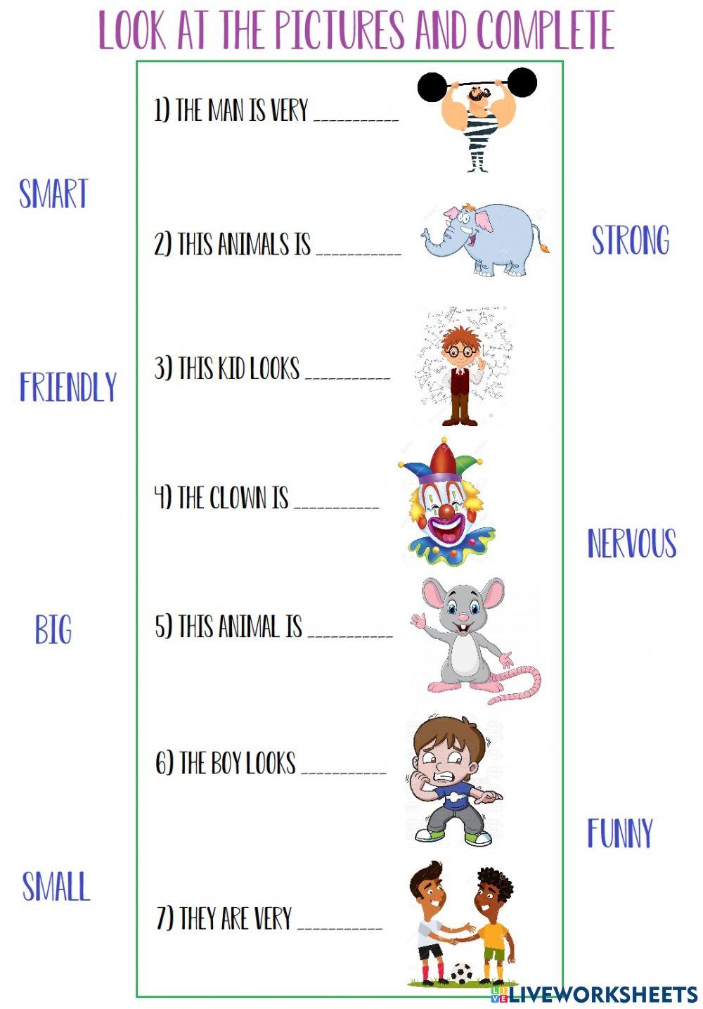 Personality Adjectives