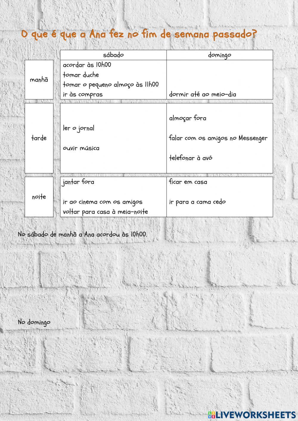 Pretérito Perfeito1