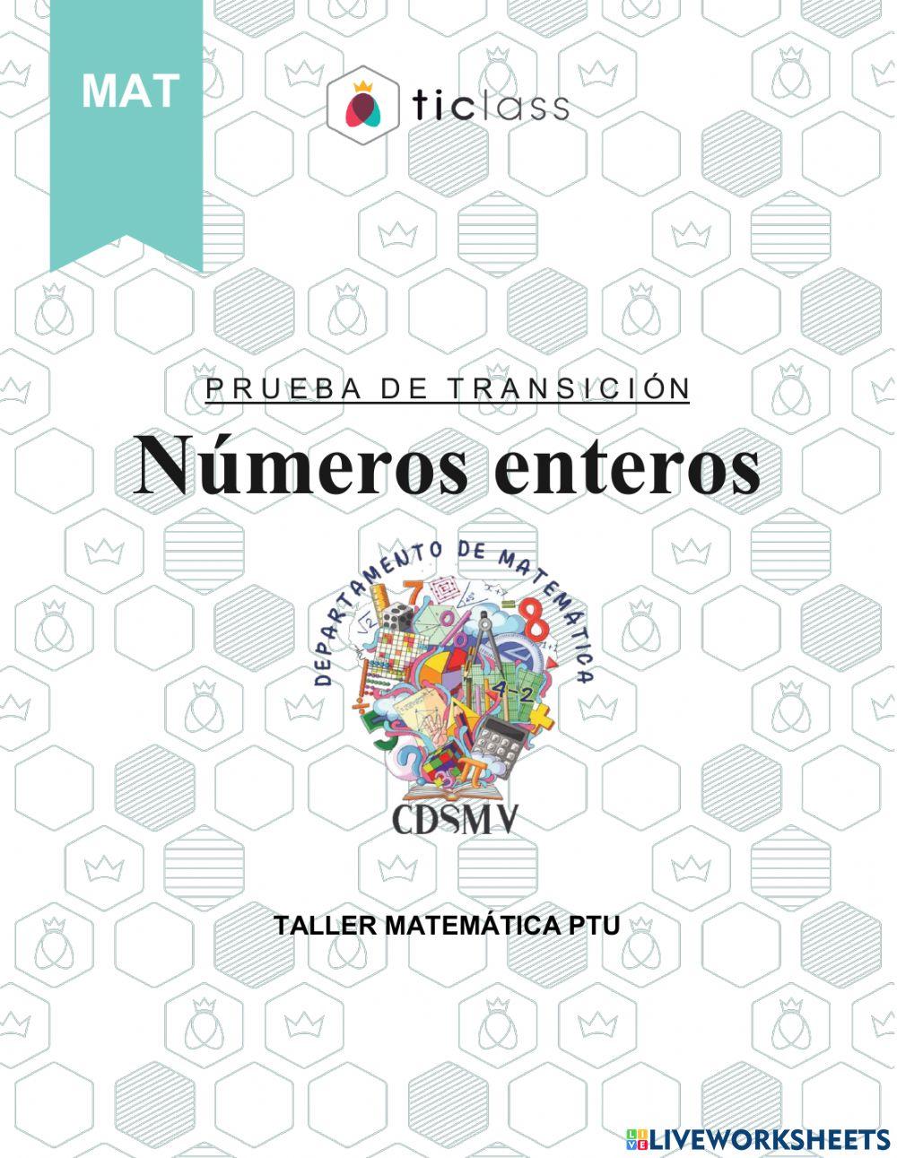 Ensayo números enteros