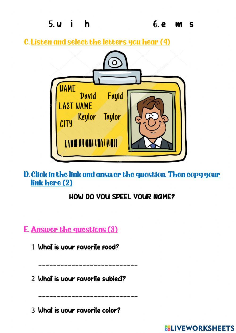 Sixth Grade Exam I Unit