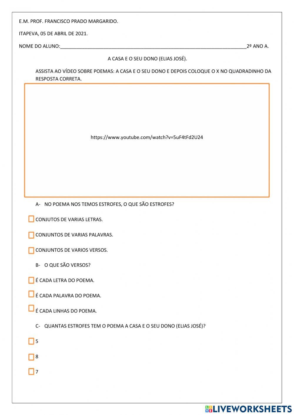 Alfabetização 2º ano