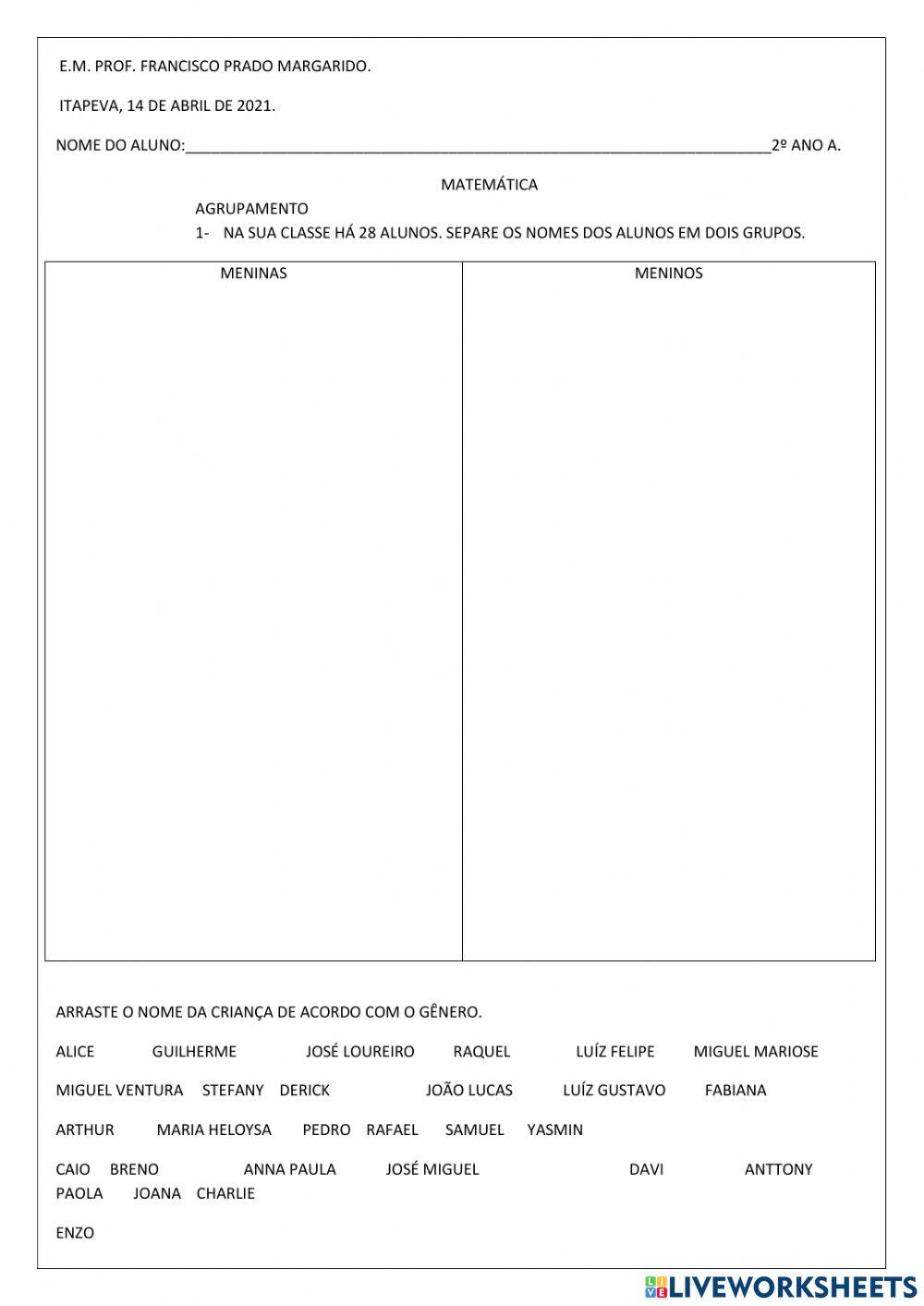 Alfabetização 2º ano