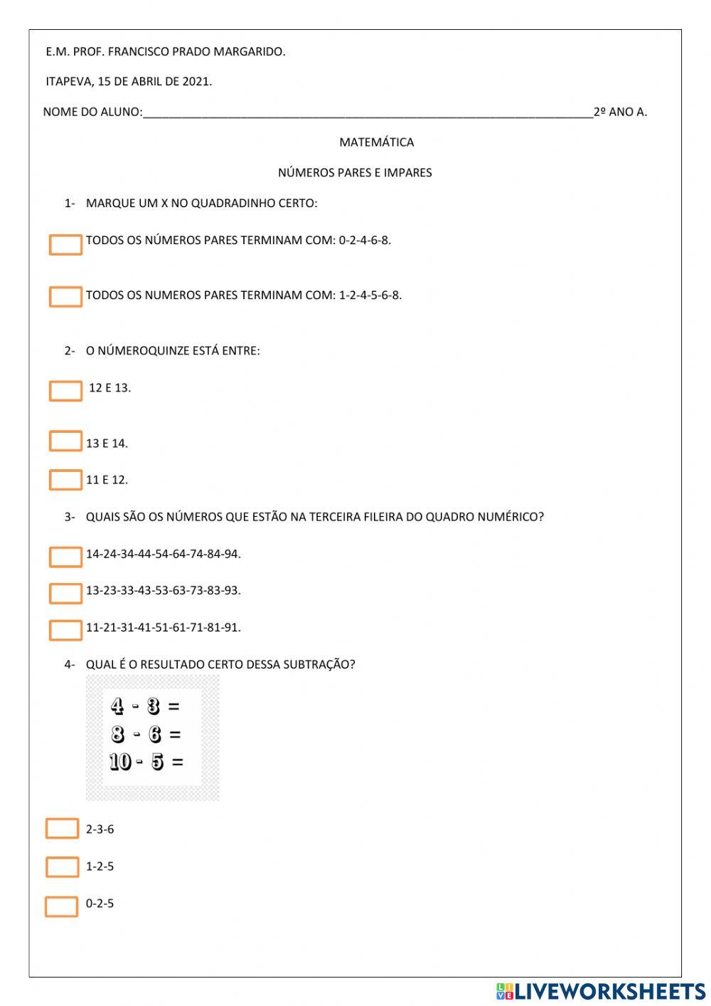 Alfabetização 2º ano