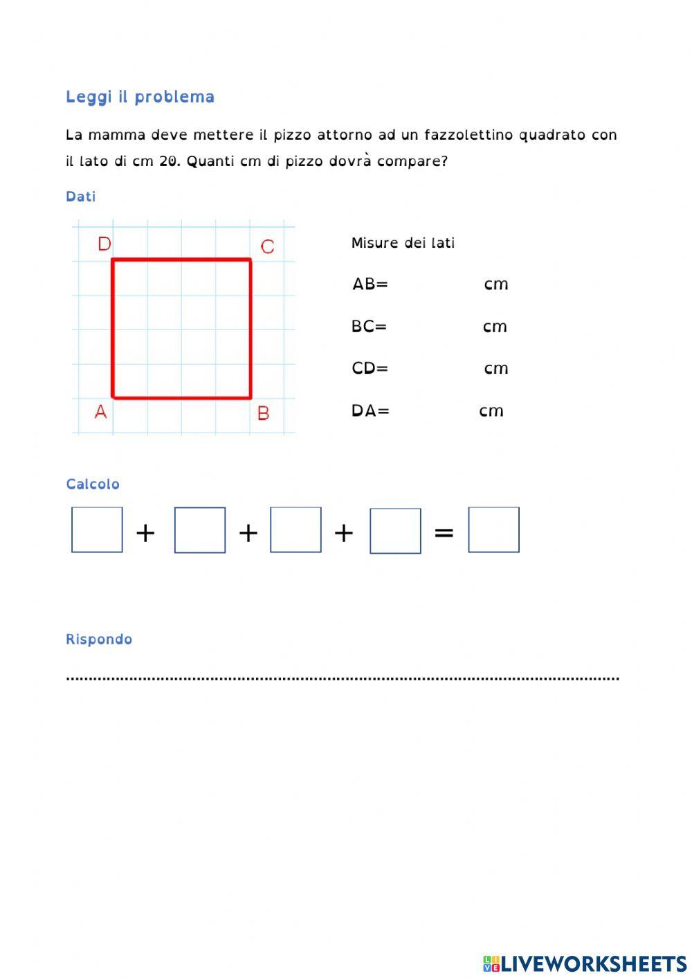 perimetro quadrato