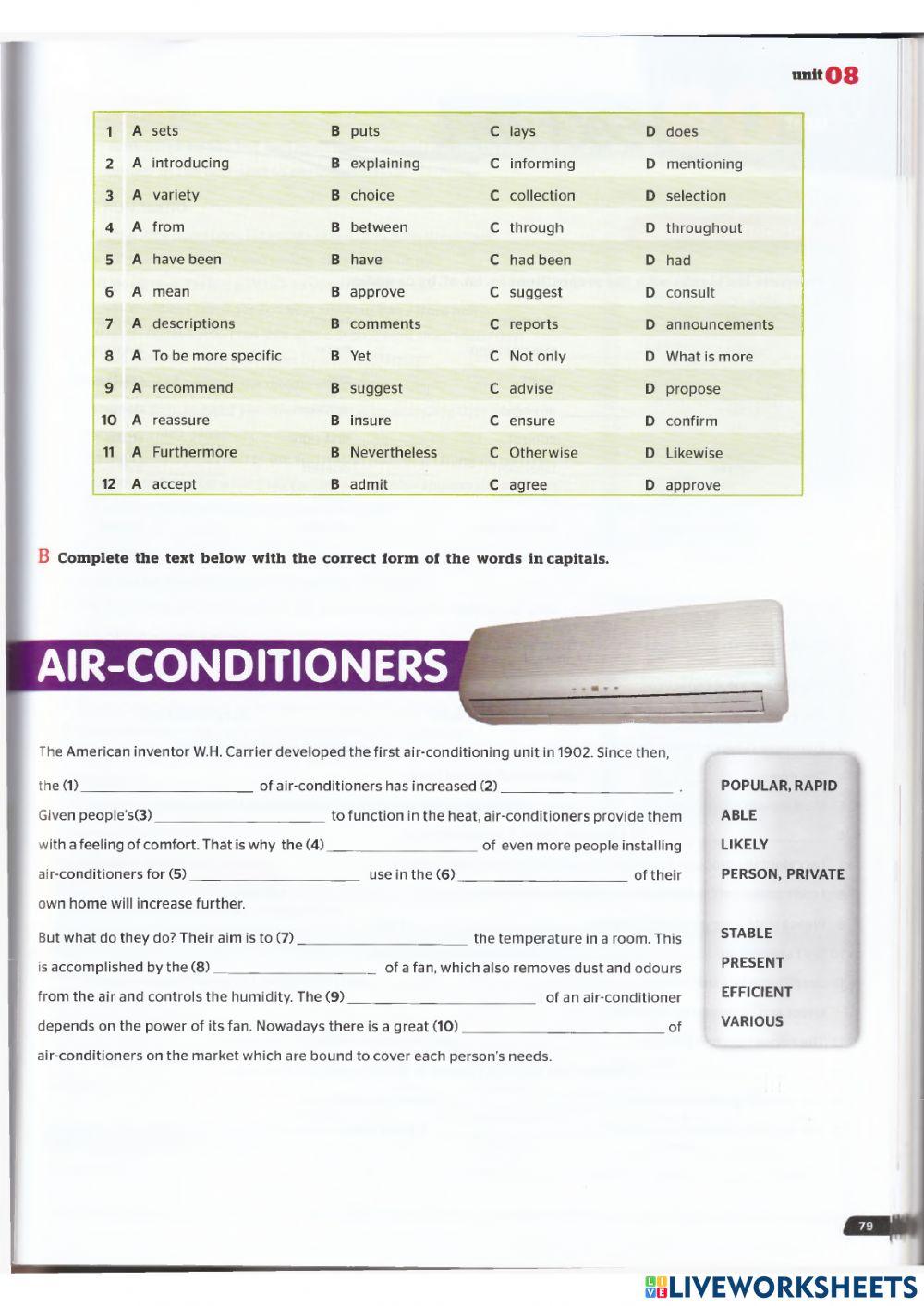 Use of English B2 - Unit 8