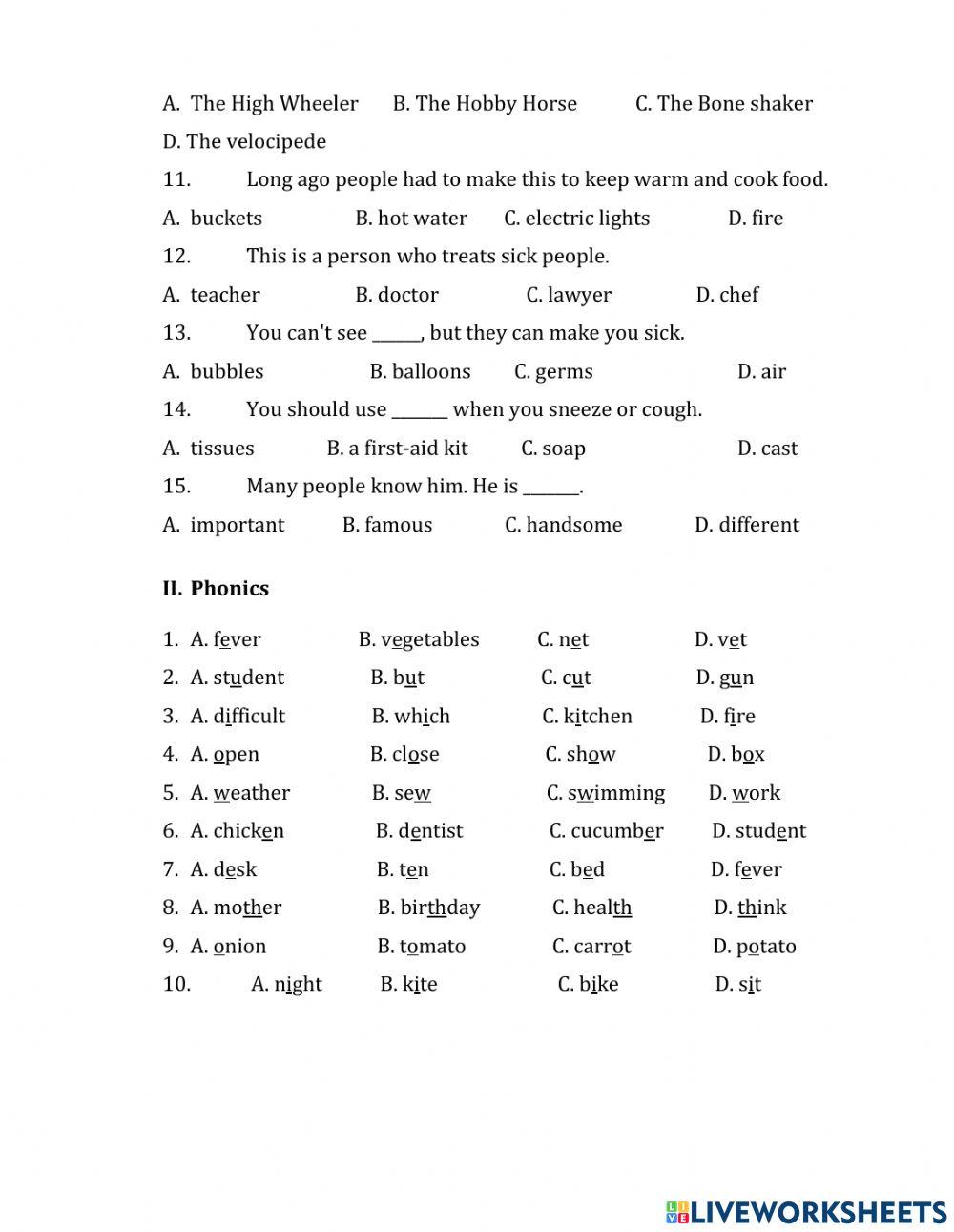 EOW4 - Vocab. + Gram.