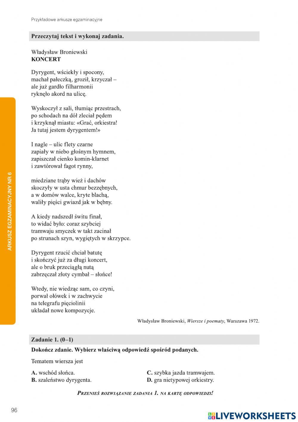 Arkusz Ósmolkasisty NE z Broniewskiem