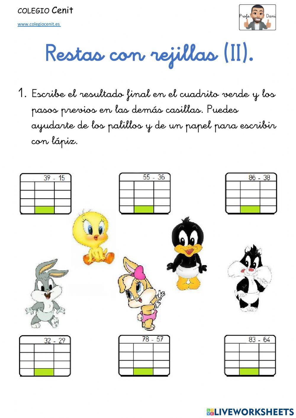 Restas con rejillas. ABN