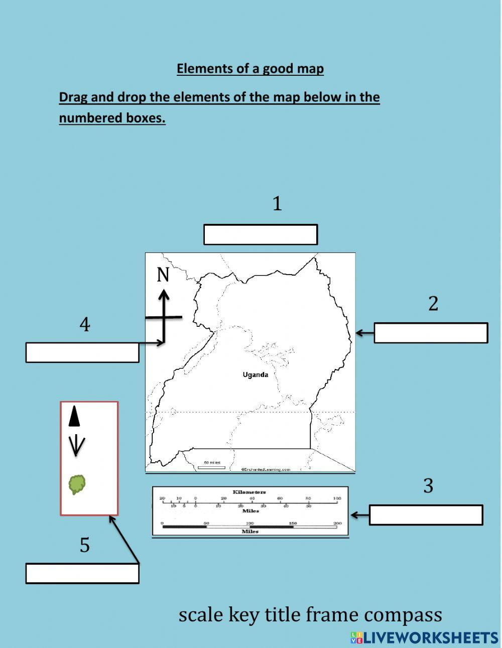 Elements of a good map worksheet | Live Worksheets elements-of-a-good-map-worksheet-live-worksheets