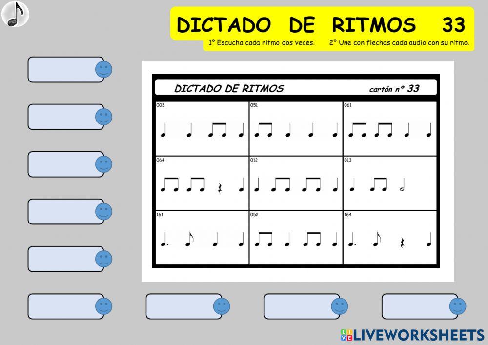 DICTADO DE RITMOS 33