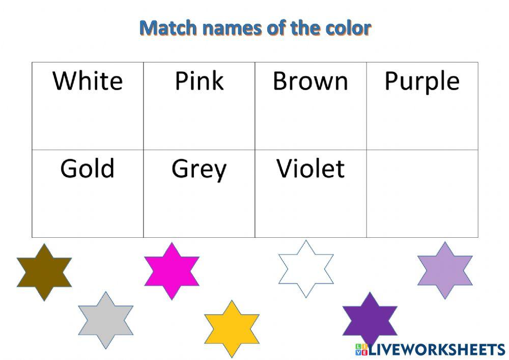 Colors and color names