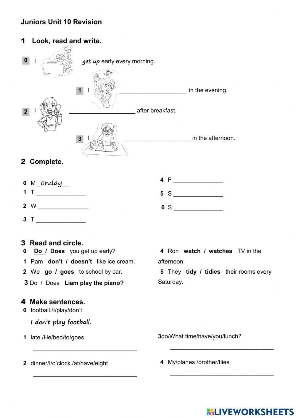 Smiles Unit 10 Revision