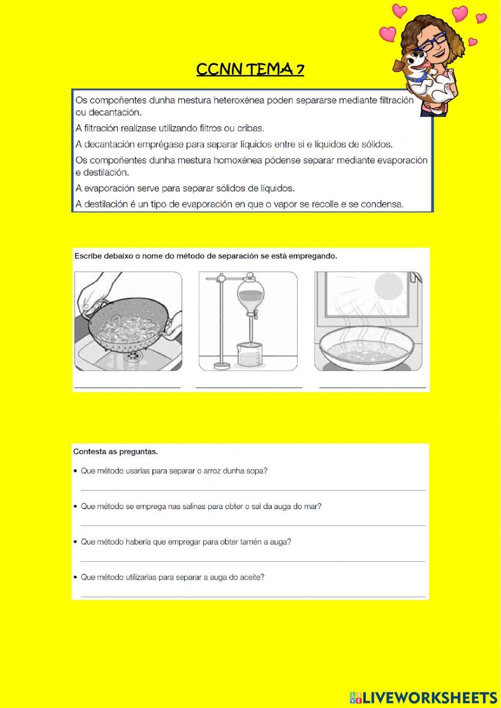 Separación de mesturas