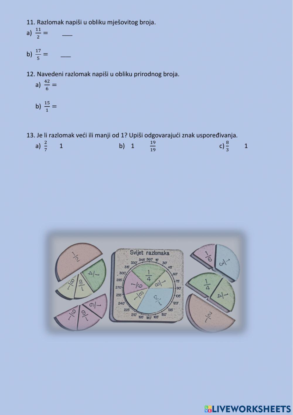 Osnovno o razlomcima