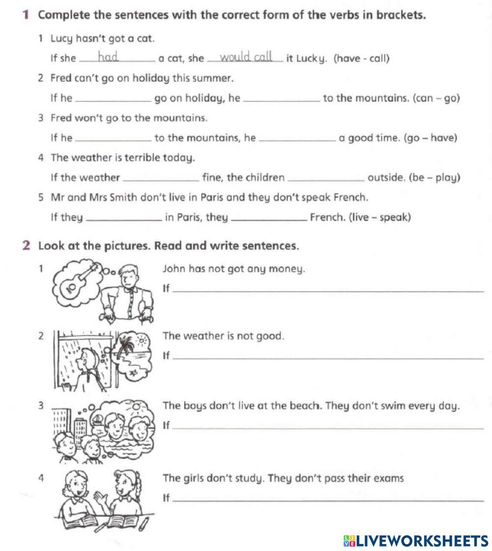 Second Conditional, English world 5