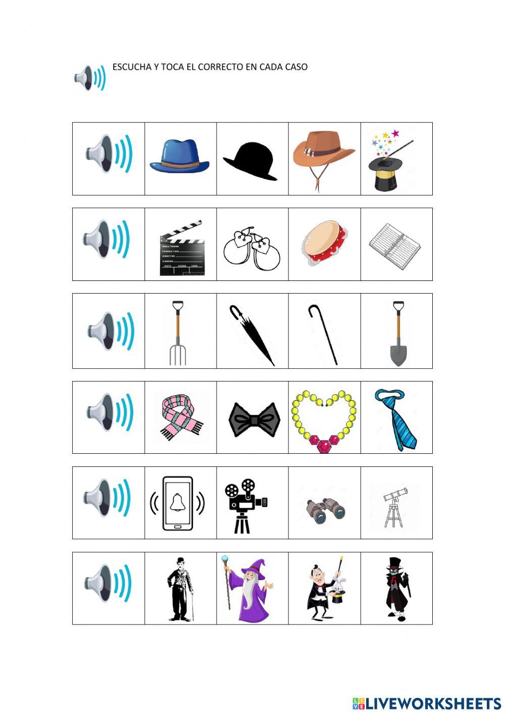 Escucha y toca el correcto