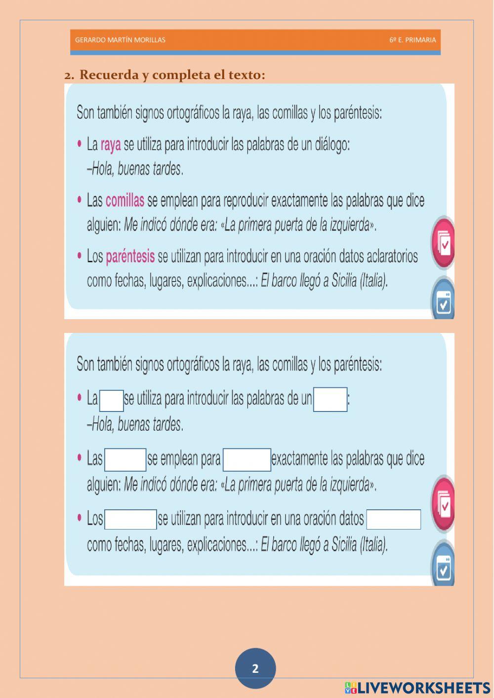 Ortografía. Ficha 13.