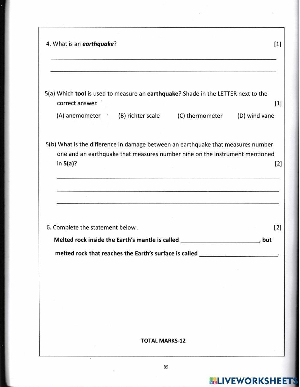 Weathering, Deposition, and Erosion