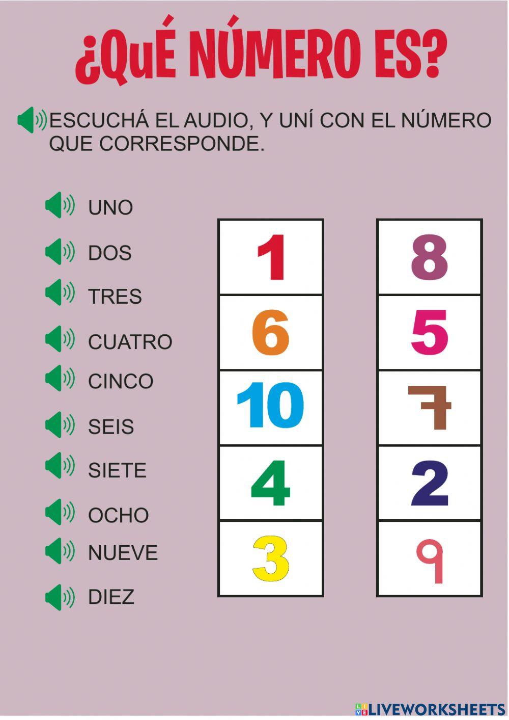 Números del 1 al 10