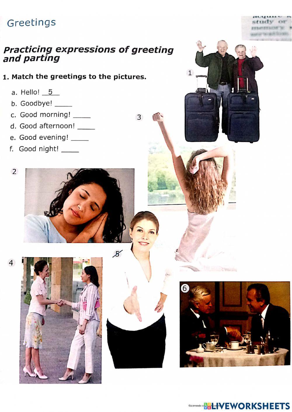 Greetings and Numbers