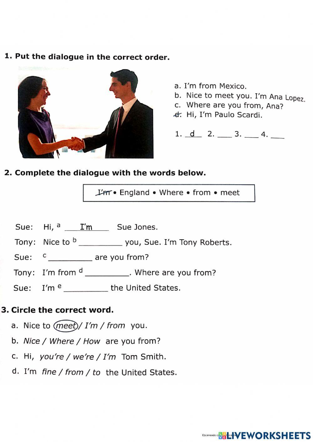 Greetings and Numbers