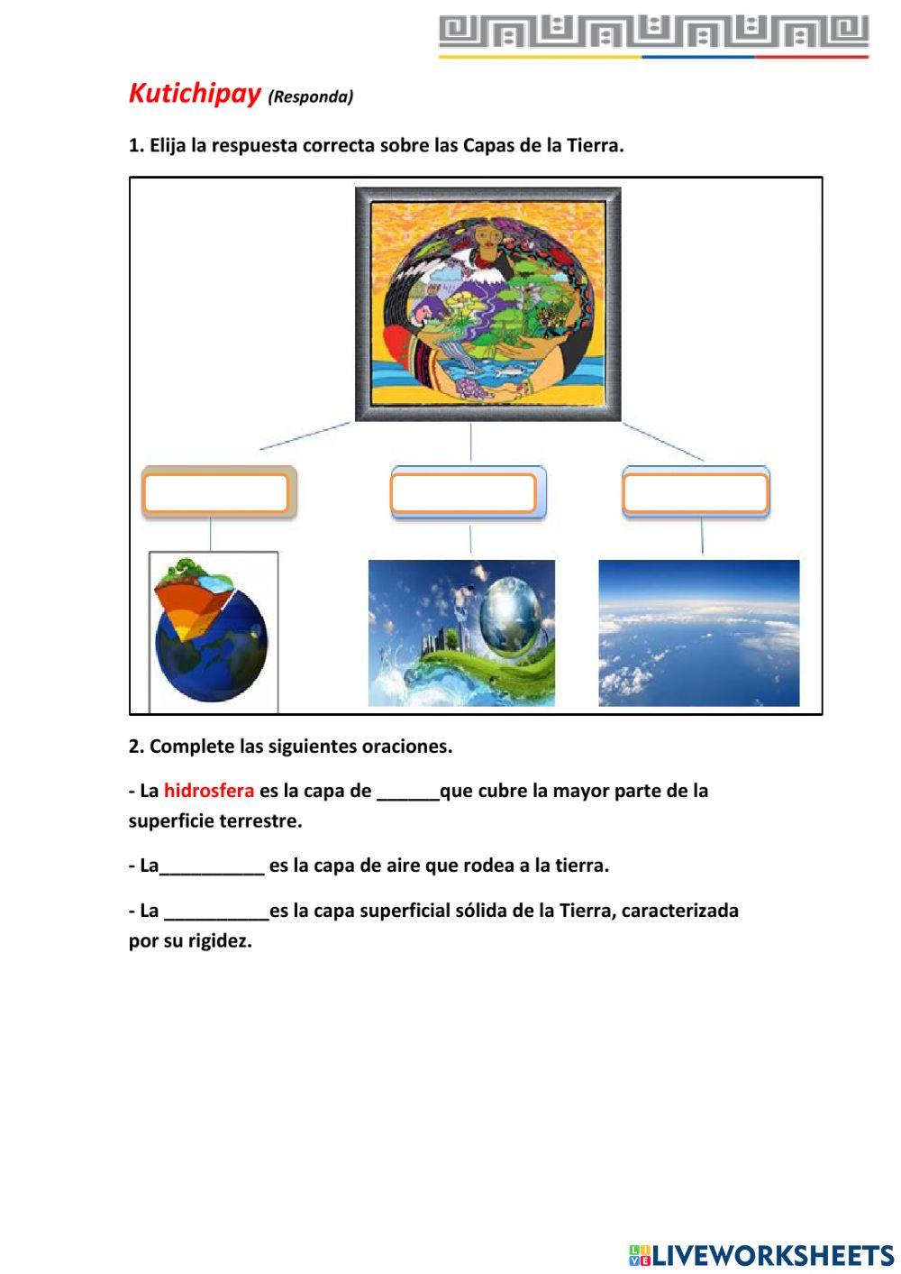 Las capas de la tierra