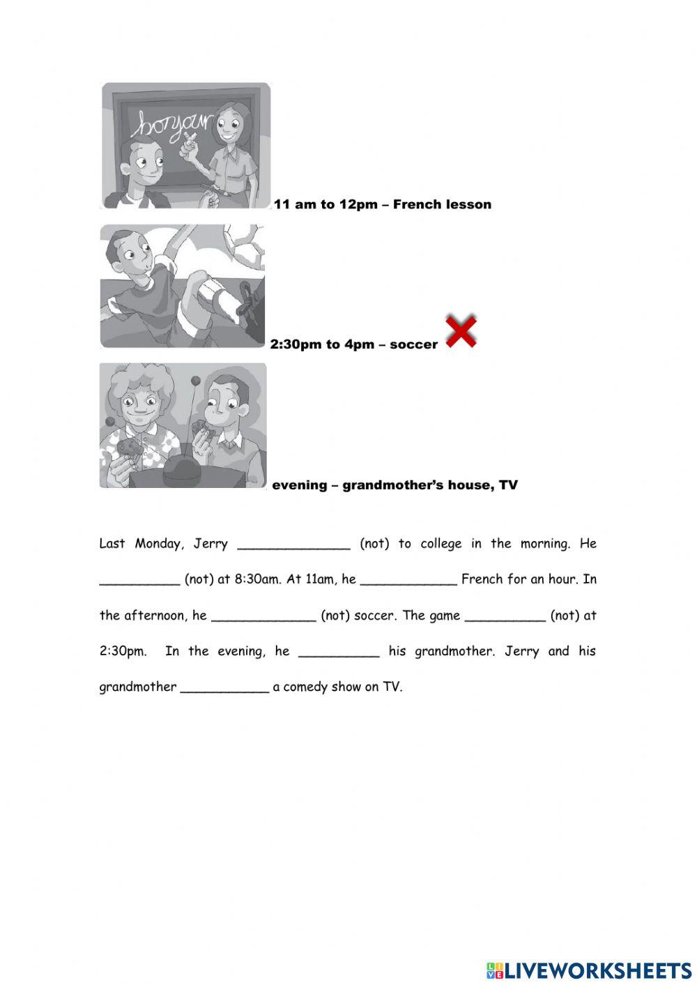 Simple past: regular verbs