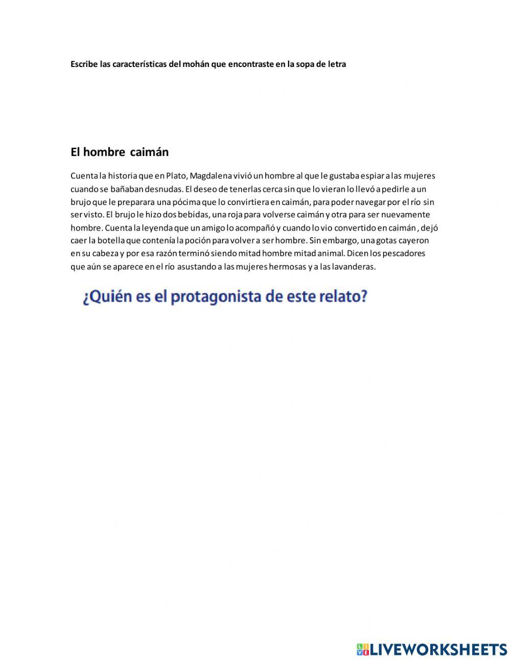 Pruebas superate castellano20203 worksheet