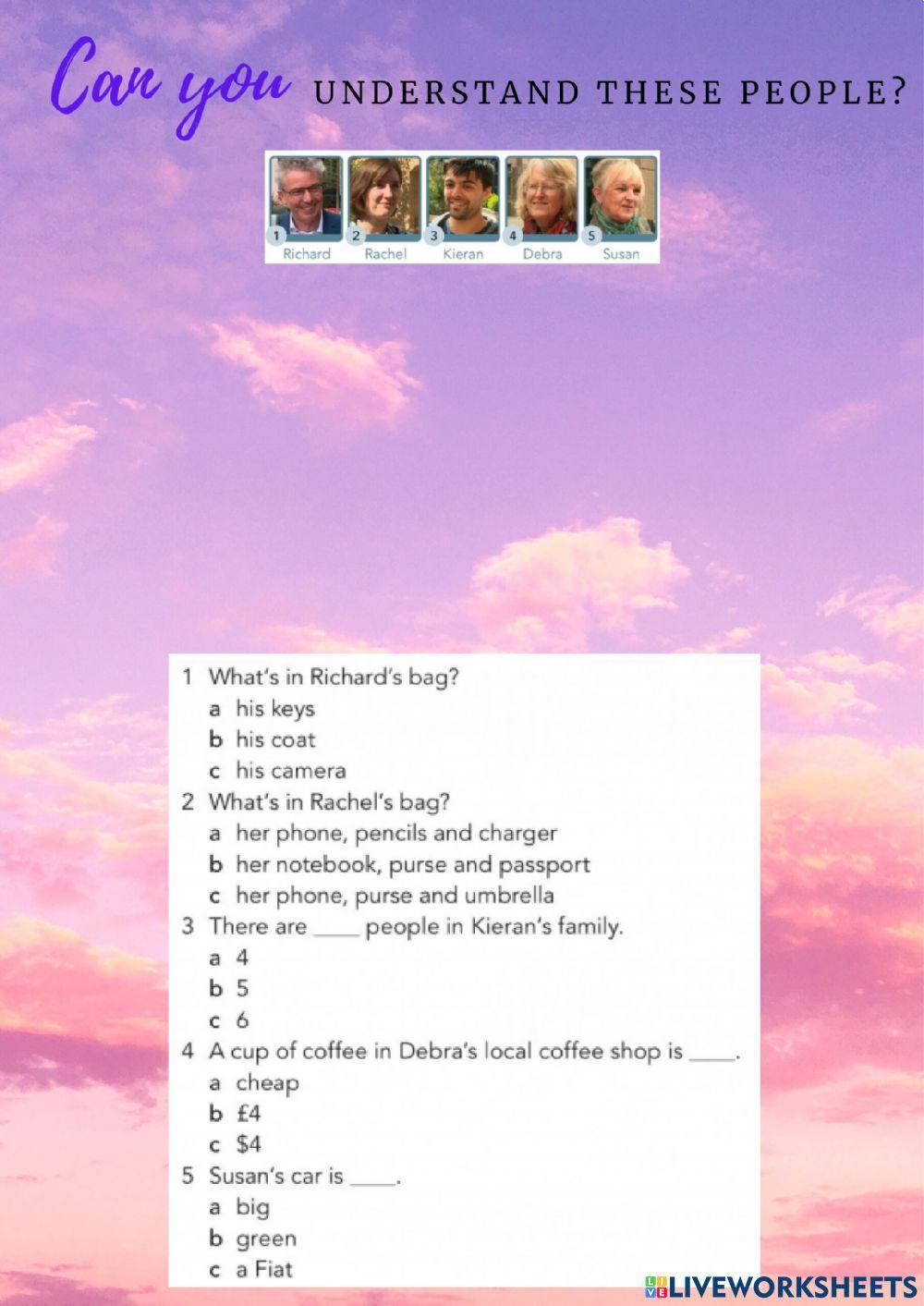 Can you understand...?