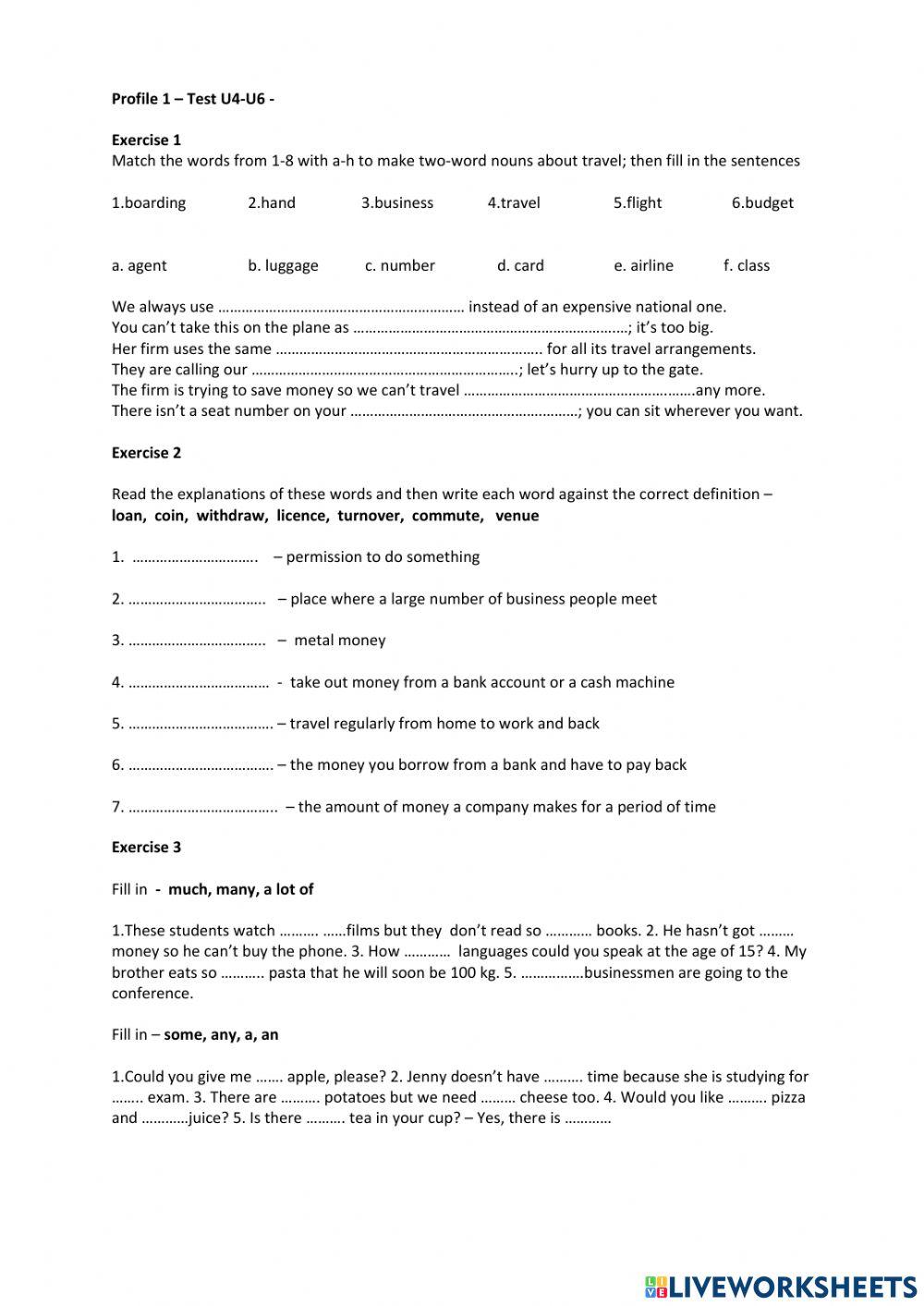 Profile 1 - Test U4-U6