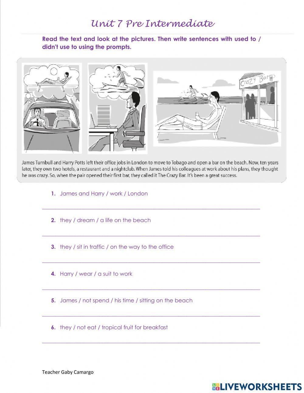 Used To Pre intermediate