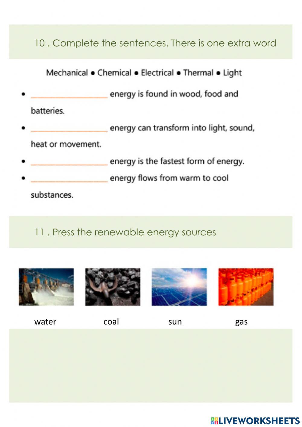 Unit 5 Test Matter and Energy