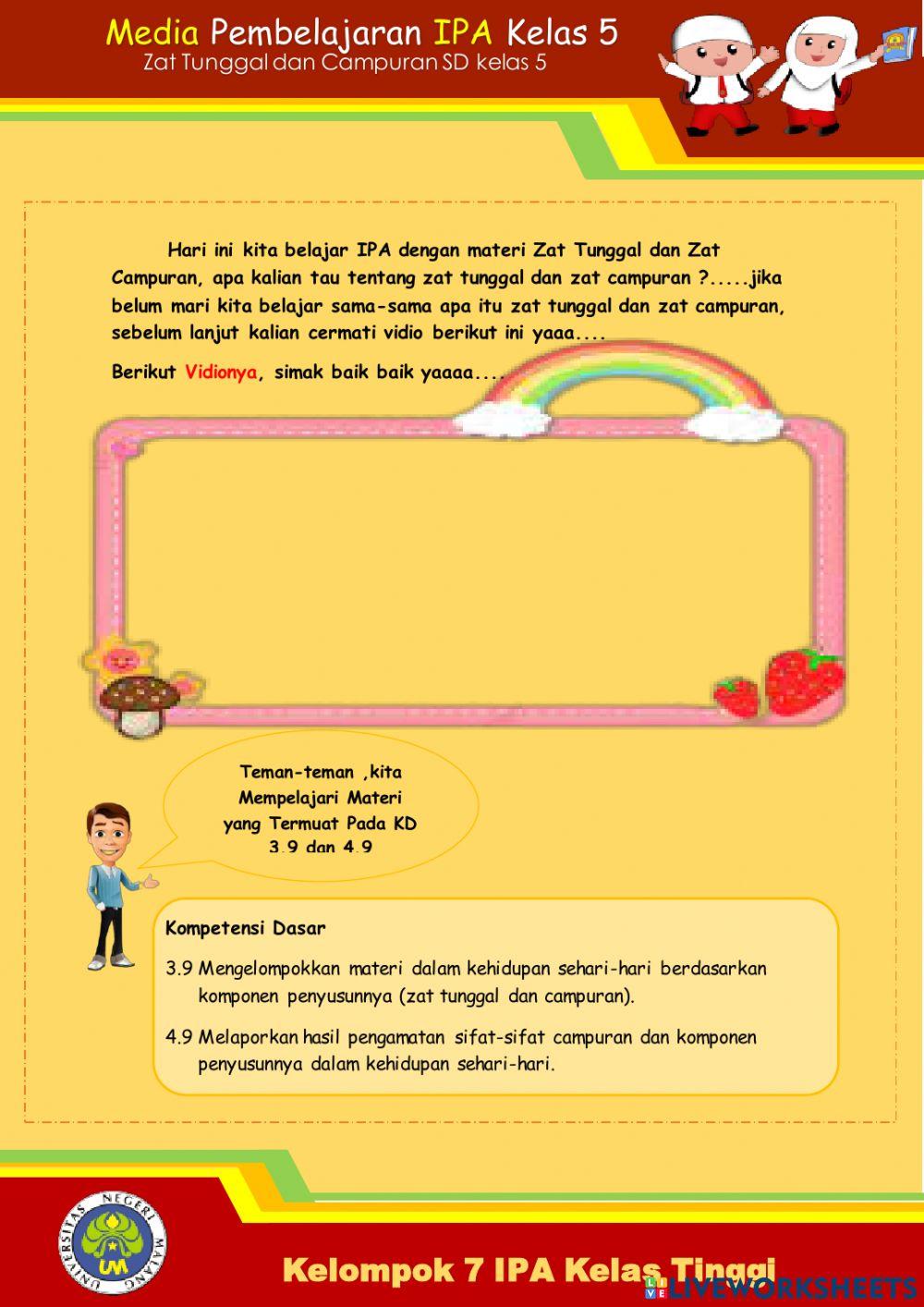 Bahan ajar kelas 5 IPA