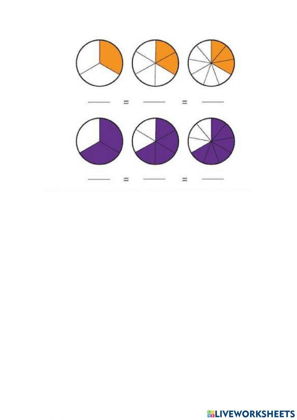 Fracciones equivalentes