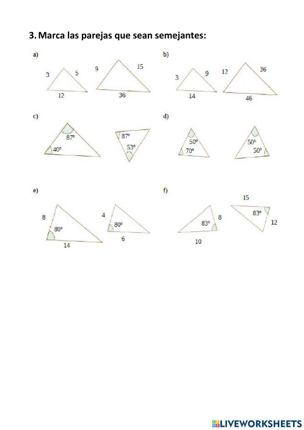 Semejanza de triángulos