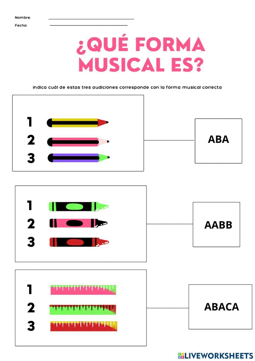Formas musicales